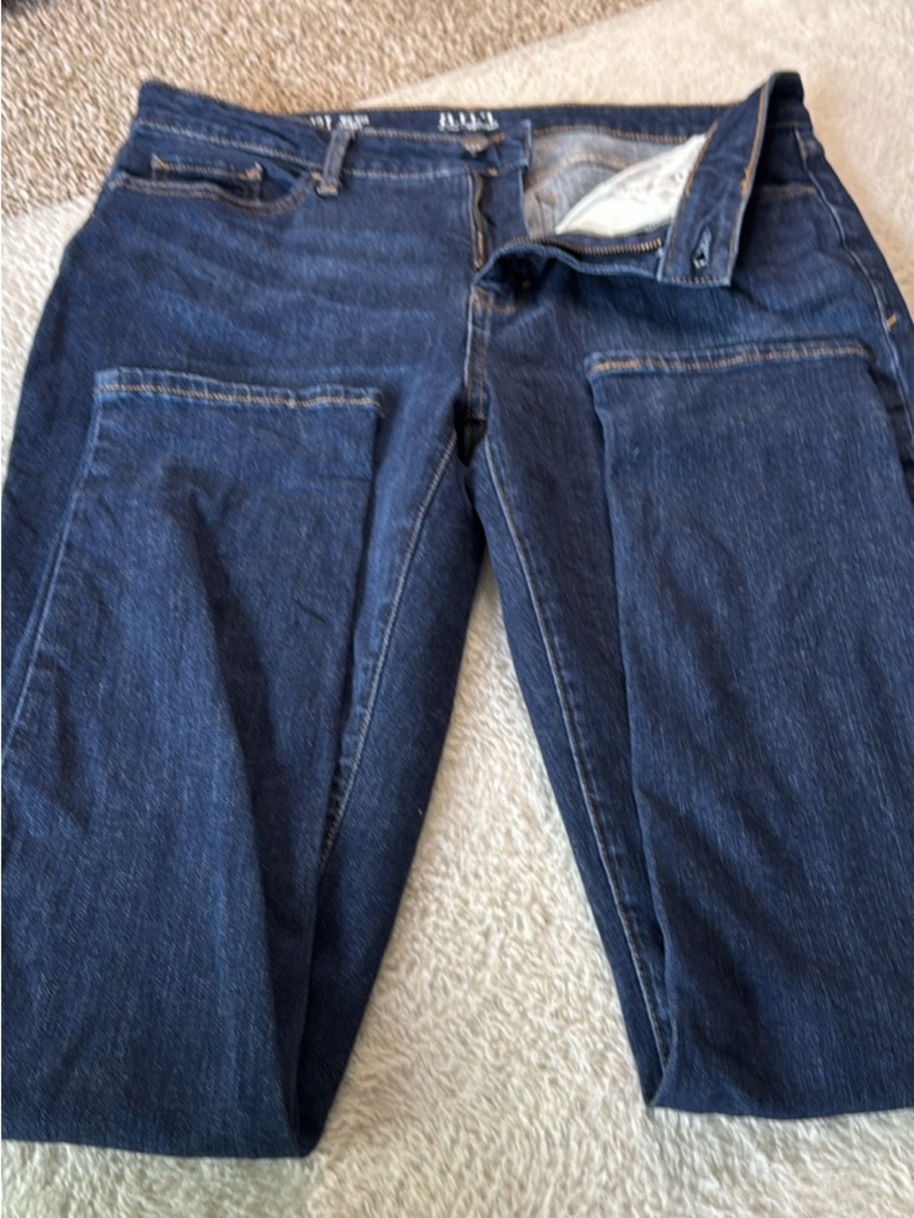 Women’s Dark Blue Jeans with - Classic Straight Fit